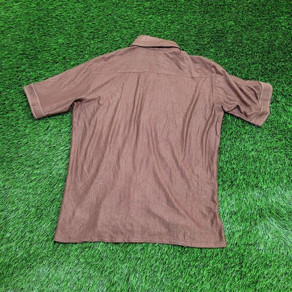 Vintage 80s MOD Hippie Button Shirt S/M19x26 Disco Western - Picture 2 of 9